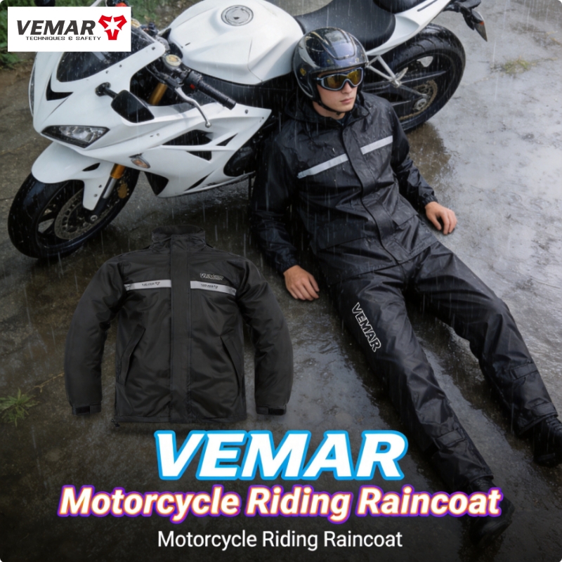 Motorcycle Gear Rain - Водонепроницаемый комплект для мотоциклистов VEMAR: куртка