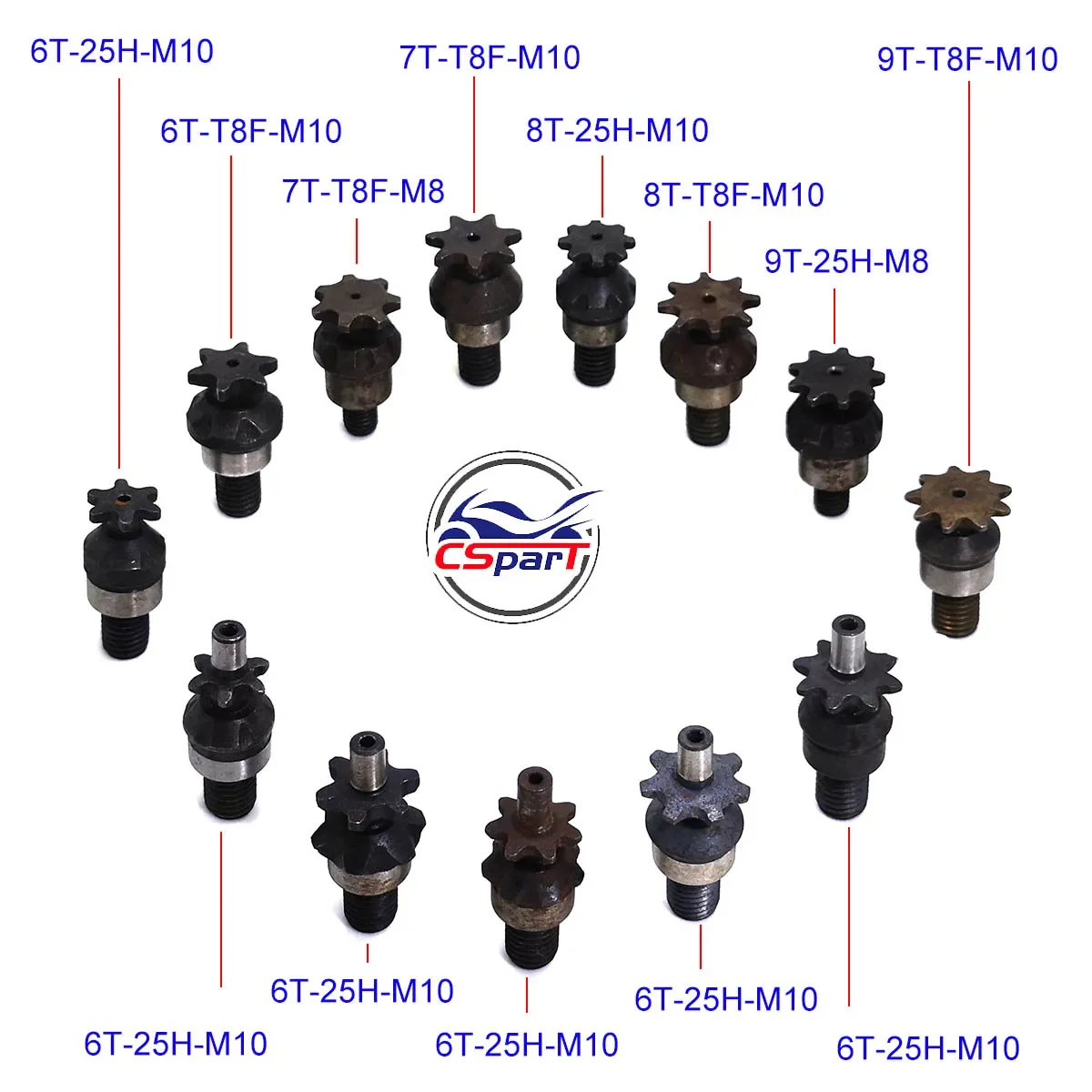 6T 7T 8T 9T 25H T8F M8 M10 Цеп – обзор и цена Motorcycle Gear Organizer